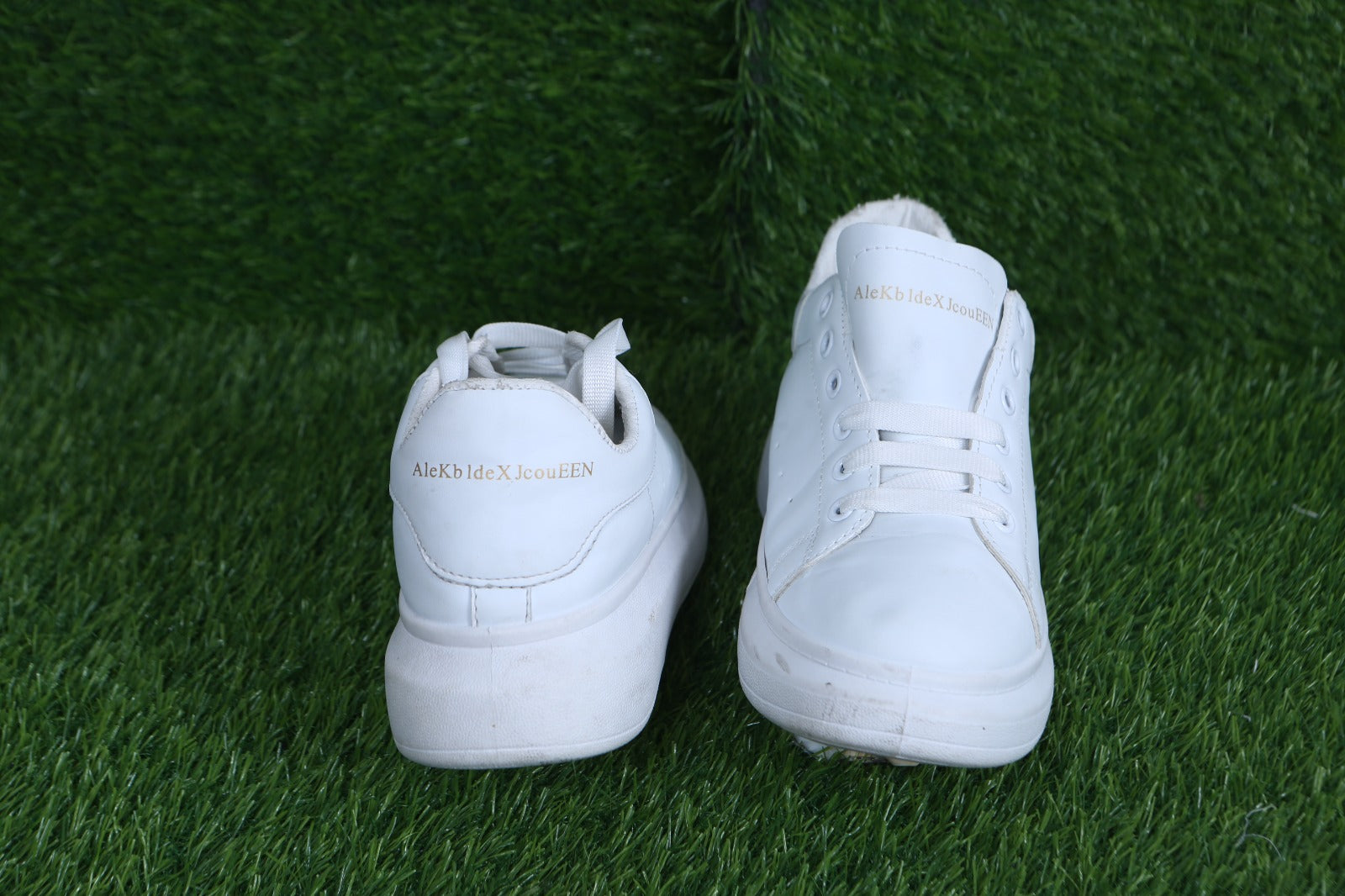 All-White Leather Sneakers - from LAMA