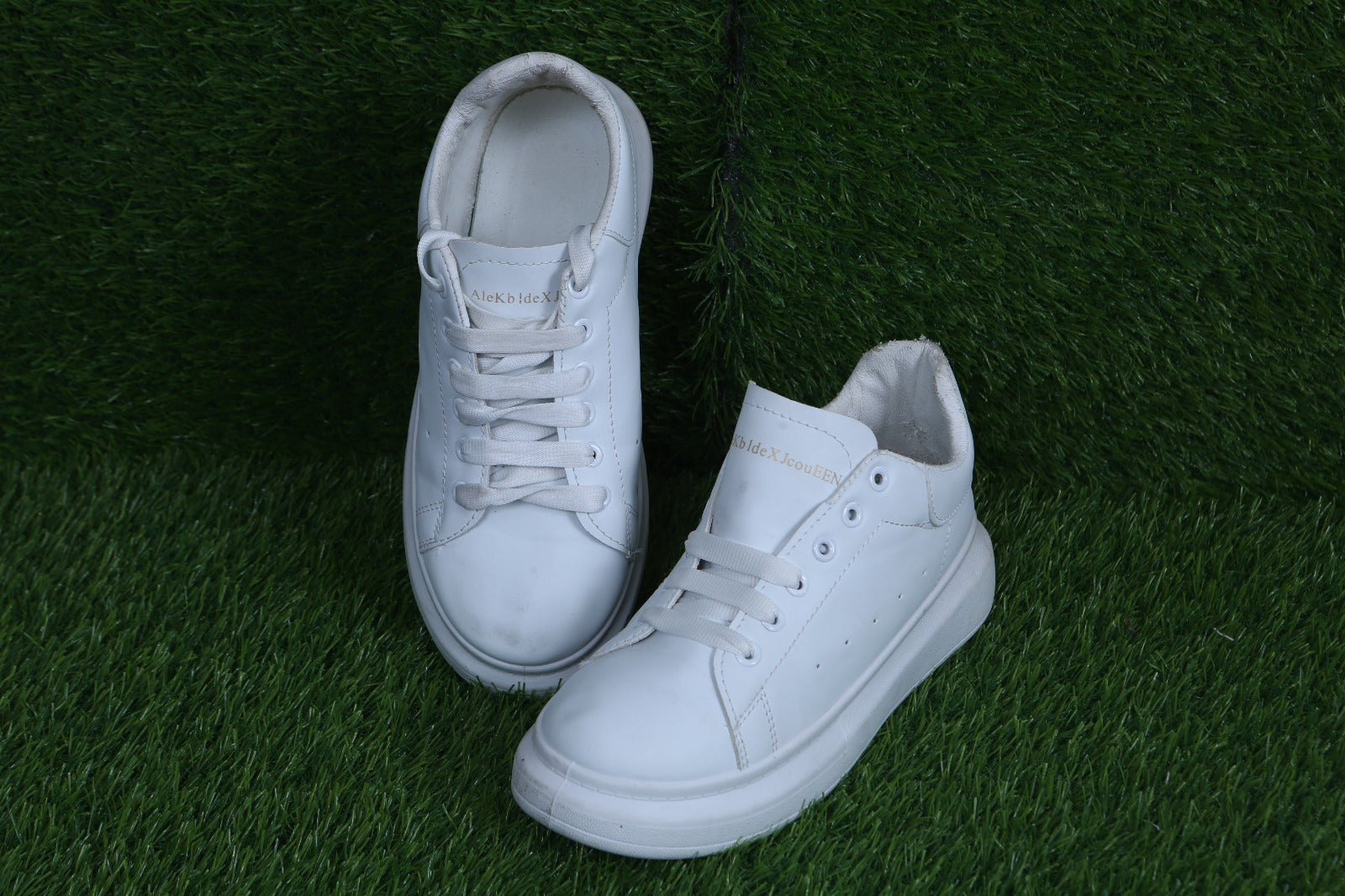 All-White Leather Sneakers - from LAMA
