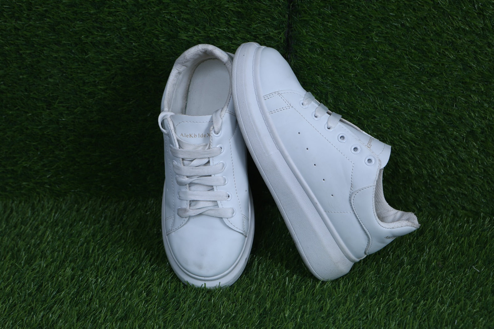 All-White Leather Sneakers - from LAMA