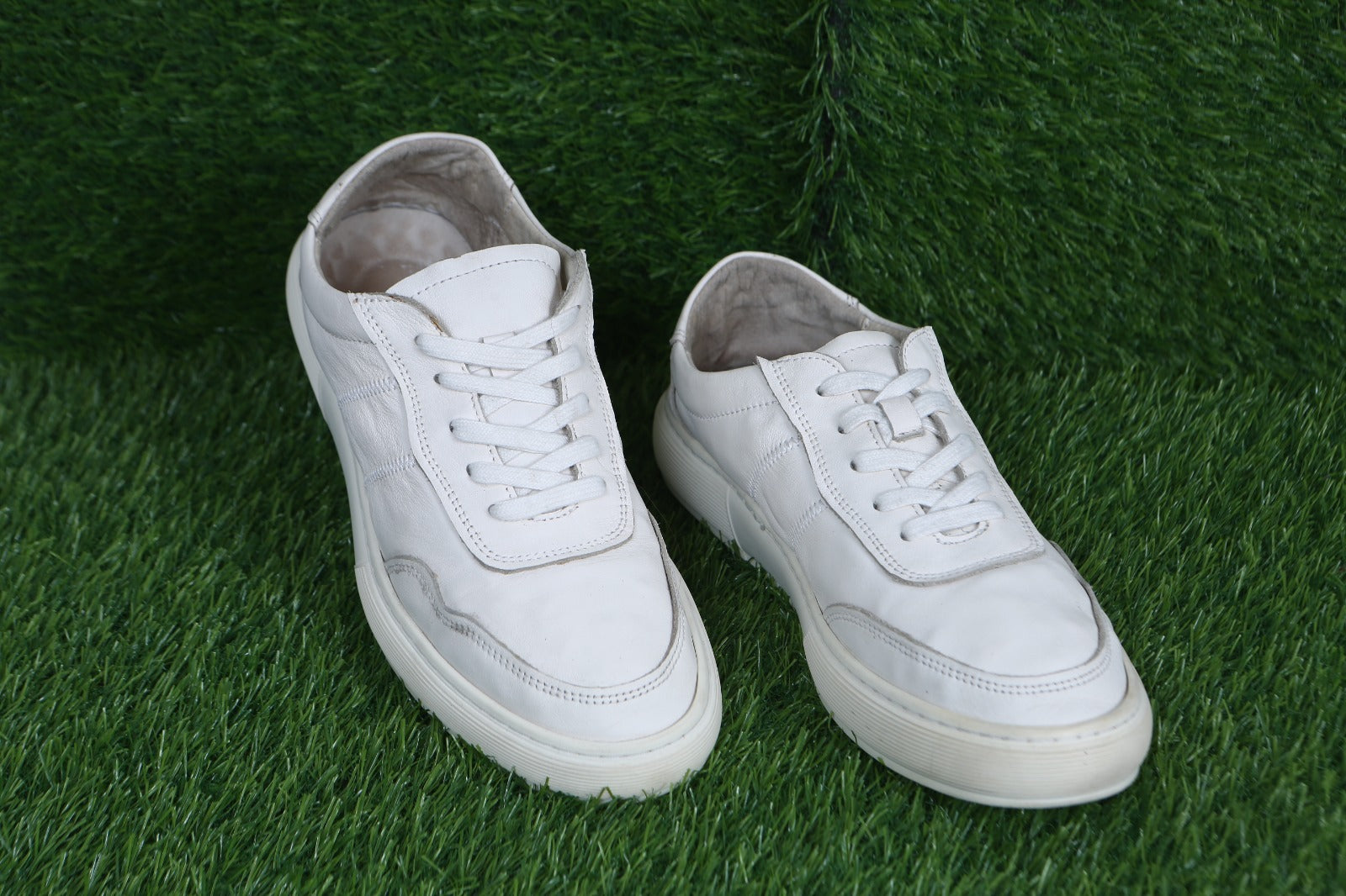 All-White Leather Sneakers– Urban Vanguard