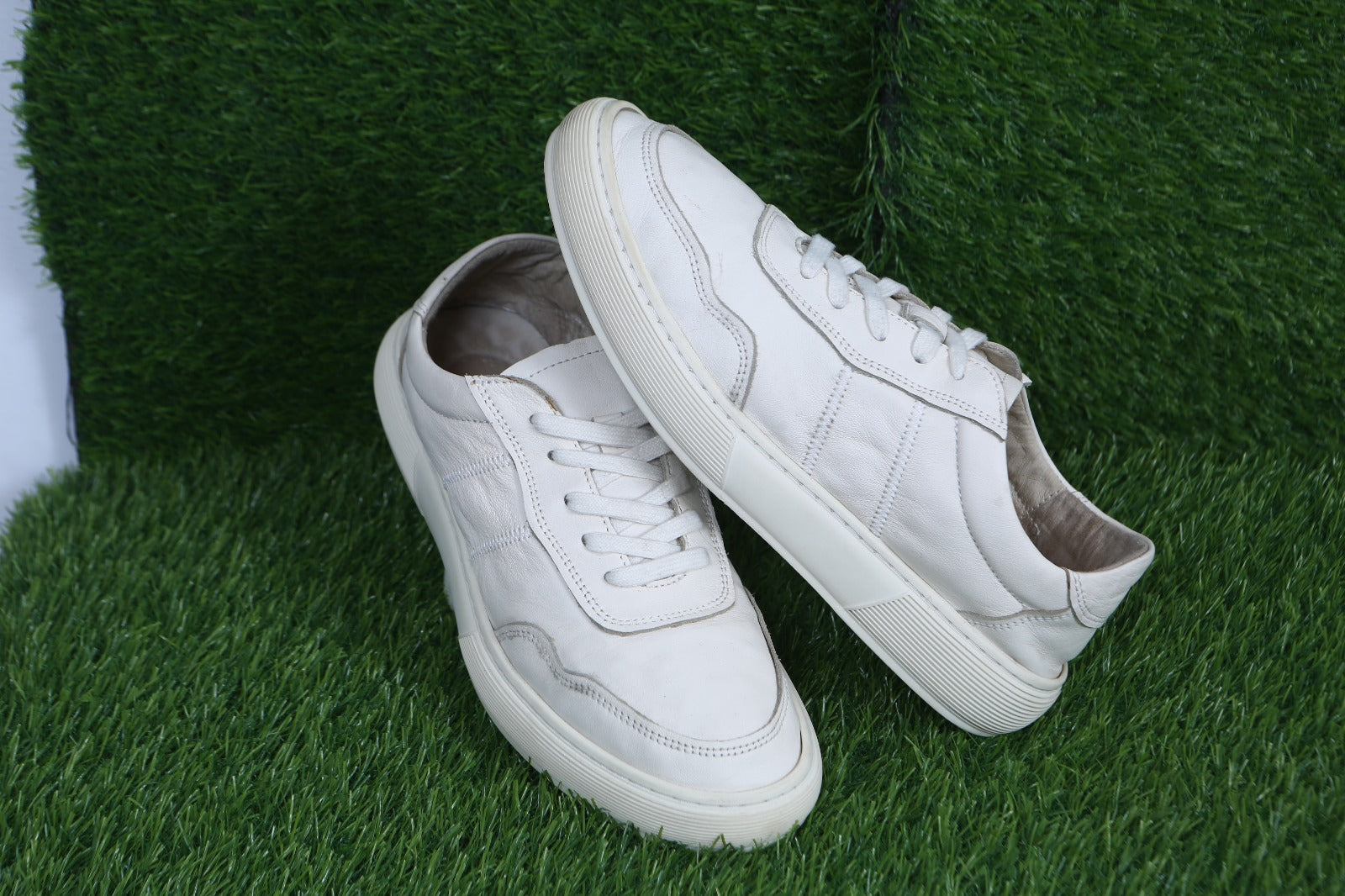All-White Leather Sneakers– Urban Vanguard