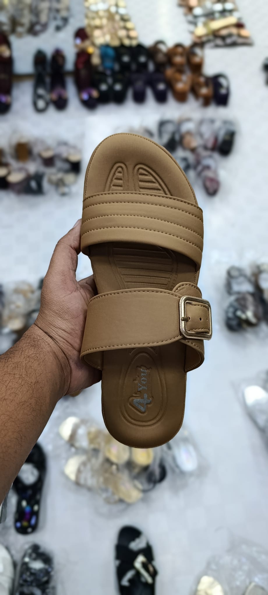 Ultra-Comfort Cushioned Slides – Double Strap Daily Wear Sandals